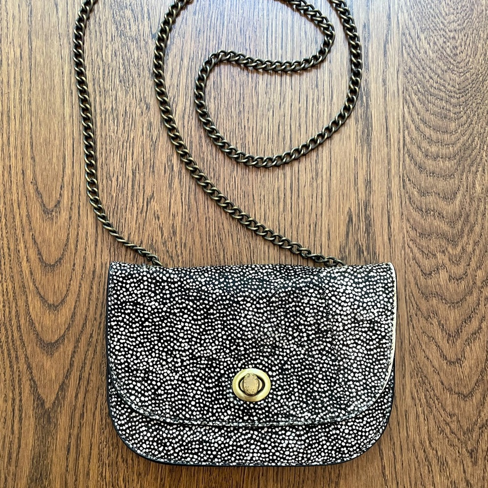 Anthropologie Calf Hair Mini Bag